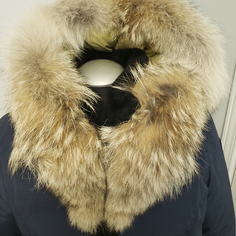 Arctic Parka Navy with Fur Trim - Picture 5 of 8